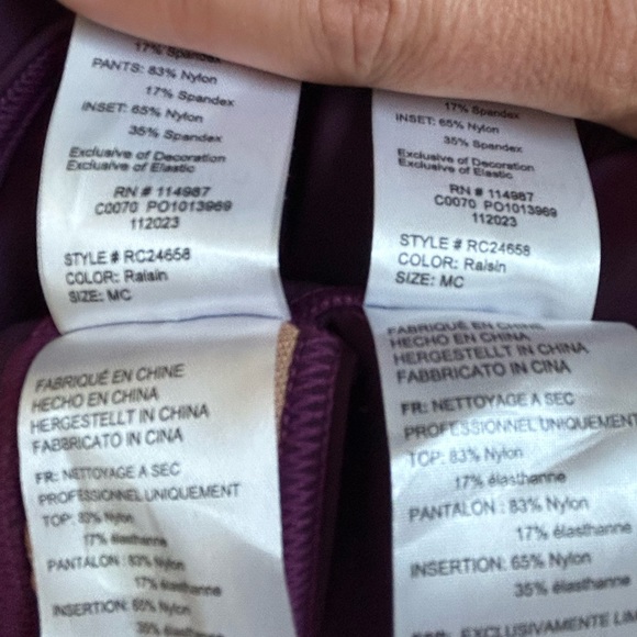 Button down top, pants, sports bra - 3-piece set - Picture 9 of 10